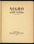 Negro anthology