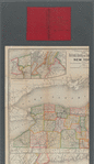New railroad, county and township map of New York