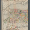 New railroad, county and township map of New York