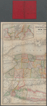 New railroad, county and township map of New York