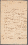 Letter to unidentified correspondent