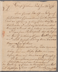 Gen. John Lacey to George Washington