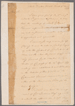 Letter to Gen’l. [John] Sullivan