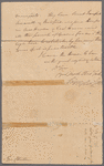 Letter to Gov. [George] Clinton