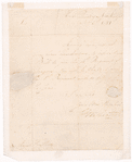 Letter to Major [Moore] Fauntleroy