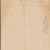 Letter to Colonel [Timothy] Pickering