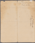 Letter to Colonel [Timothy] Pickering