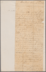 Letter to unidentified correspondent