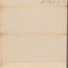 Letter to unidentified correspondent