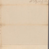 Letter to unidentified correspondent