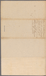 Letter to unidentified correspondent