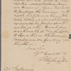 Letter to Col. [Timothy] Pickering