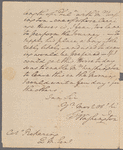 Letter to Col. [Timothy] Pickering