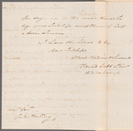 David Cobb to [William Alexander] Lord Stirling