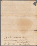 Letter to Henry Lee