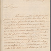 Le Comte de Moustier to George Washington