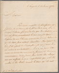 Le Comte de Moustier to George Washington