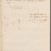 Le Comte de Moustier to George Washington