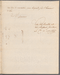 Le Comte de Moustier to George Washington