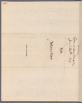Le Comte de Moustier to George Washington