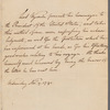 Lord Wycombe to George Washington