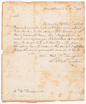 Letter to Jno. [John] Greenwood