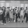 Cast in rehearsal for the stage production West Side Story