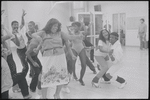 Dreamgirls and dancers in rehearsal for the stage production Dreamgirls