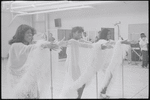 Dreamgirls in dress rehearsal (arms extended) for the stage production Dreamgirls