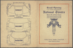 Grand opening of the Adler-Thomashefsky National Theatre, Houston St. and Second Avenue [program]