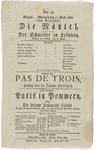 Theater playbill for "Die Mäntel, oder Der Schneider in Lissabon" and "Paris in Pommern, oder Die seltsame Testaments-Klausel," Głogów, December 27, 1826