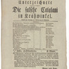 Theater playbill for "Die falsche Catalani in Krähwinkel," benefit performance for A. Mayer and wife, Głogów, December 21, 1831
