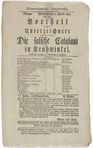 Theater playbill for "Die falsche Catalani in Krähwinkel," benefit performance for A. Mayer and wife, Głogów, December 21, 1831