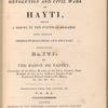An essay on the causes of the revolution and civil wars of Hayti