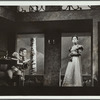 Sitting soldier and woman