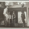 Men with bayonet and sword