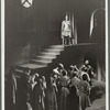 Man standing above crowd