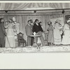 Scene with nine people