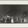 Men and women with baskets