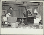 Woman ironing
