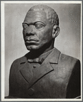 Booker T. Washington, portrait bust in patined plaster