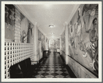 "Pursuit of Happiness" post boxes and hallway