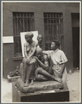 Augusta Savage with her sculpture "Realization"