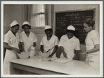 Girls instructed in pastry making at Colored Household Training School