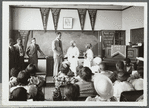 O.J. Thomas congratulates the oldest students in the district