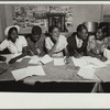 Students writing
