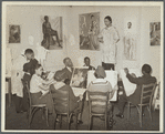 Art class with female subject