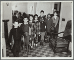 Federal Music Classes, students in coats