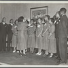 Juanita Hall, conducting the Negro Melody Singers