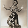Female dancer in flowered dress